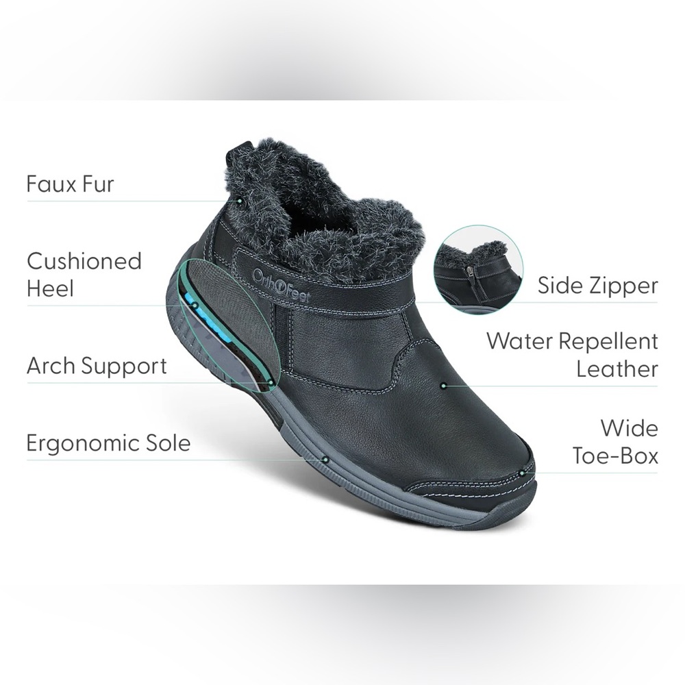 NIB/NWT Orthofeet Siena boots - size 10W - Picture 2 of 16